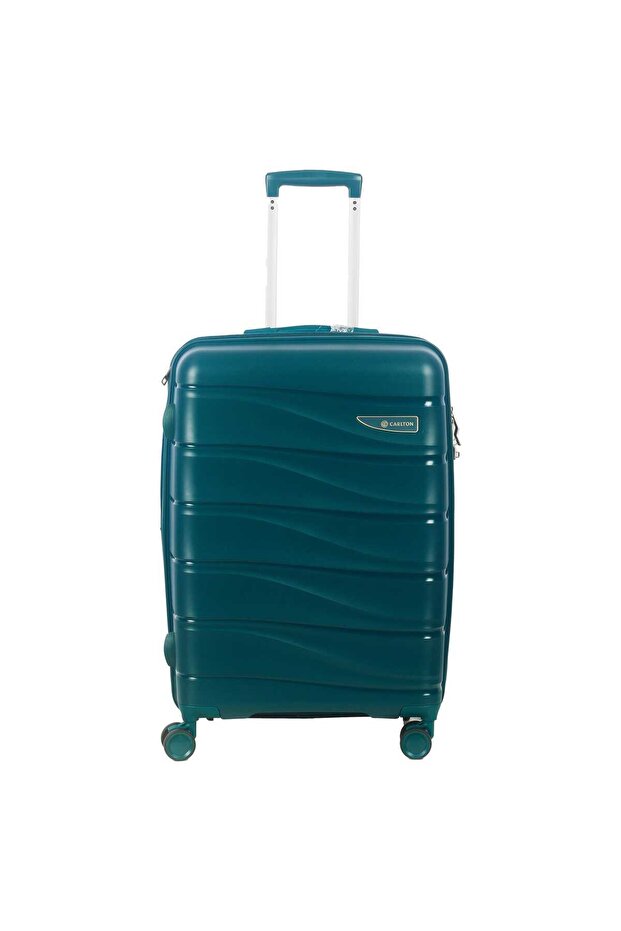 Olympus 4 Wheel Hard Trolley, 55 cm, Turquoise