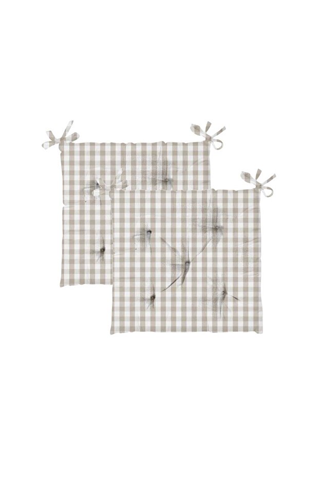 Chair Pad, 40 x 40 cm, 2 pcs, Beige
