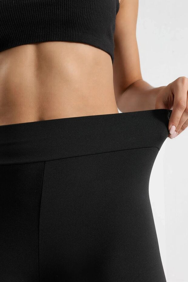 Yüksek Bel Biker Şort - 2