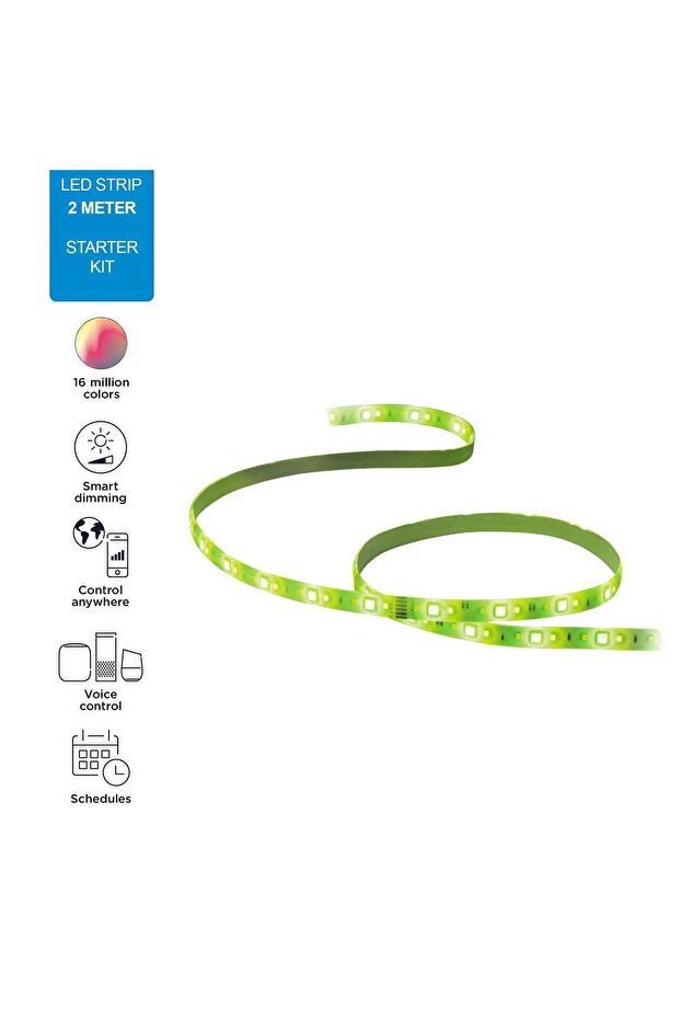 Colours LED Light Strip Starter Kit 2Mtr