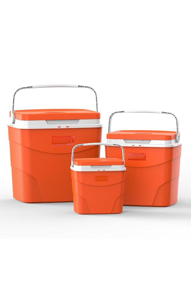 Chill Box / Ice Box 3 Pcs Set 4L + 12 + 24 L Orange