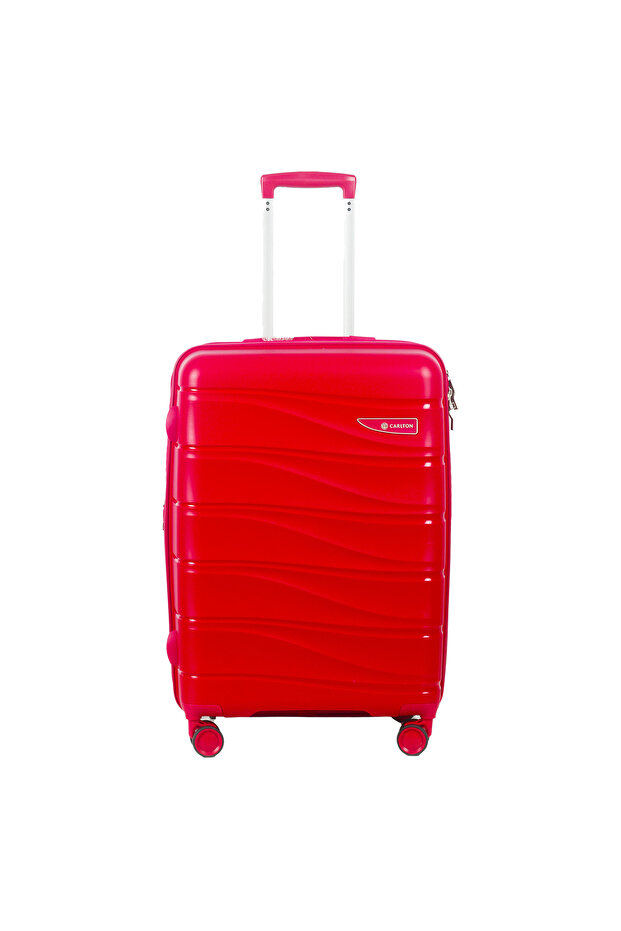 Olympus 4 Wheel Hard Trolley, 66 cm, Rose Red