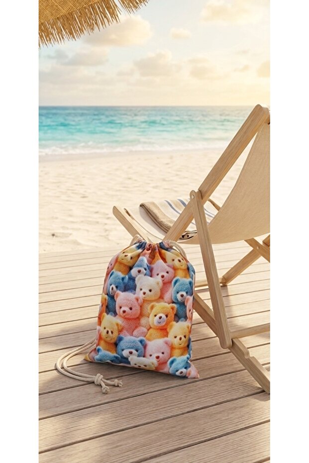 5D Cotton Beach Camping Bag Clean Dirty Swimsuit Laundry Mommy Baby Multi-Purpose Stuffing Bag Bag