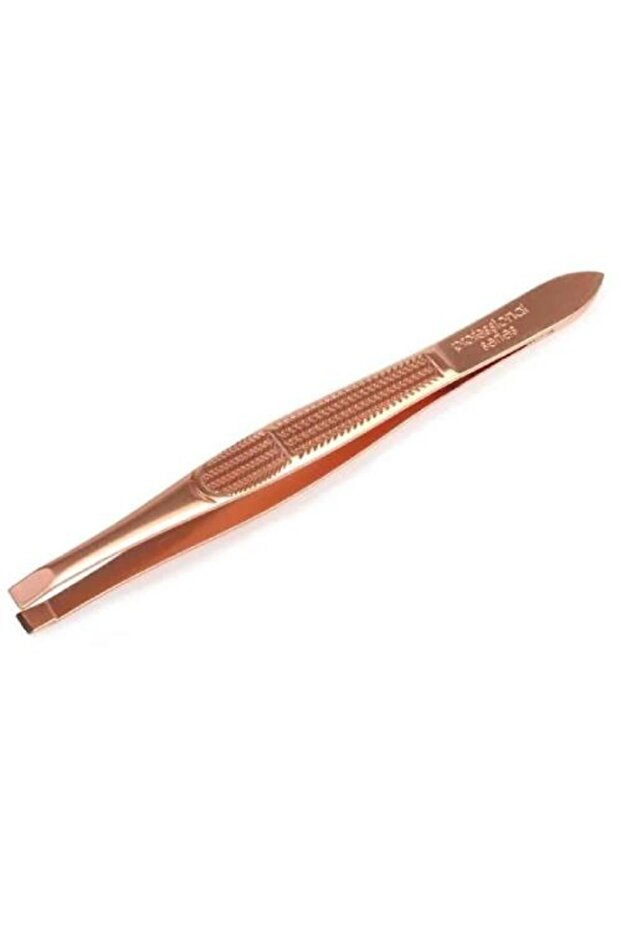 Bronze Flat Narrow Mouth Tweezers - 25