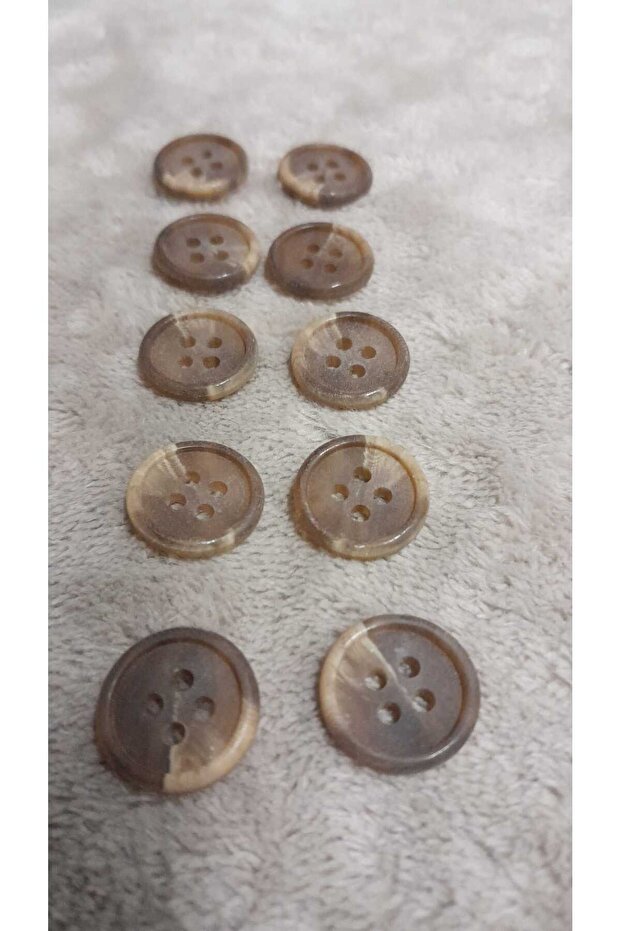 Polyester Button 24 Size 15 mm 10 Pieces