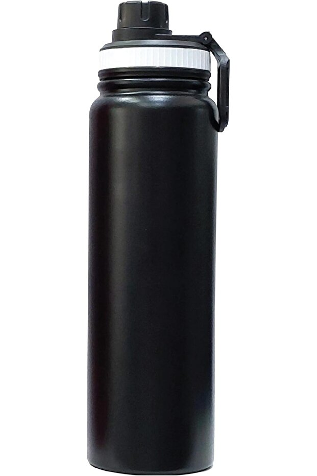 800ml Stainless Steel Water Bottle, Double Wall Vacuum Insulated, Matte Powder Coated Finish, with B