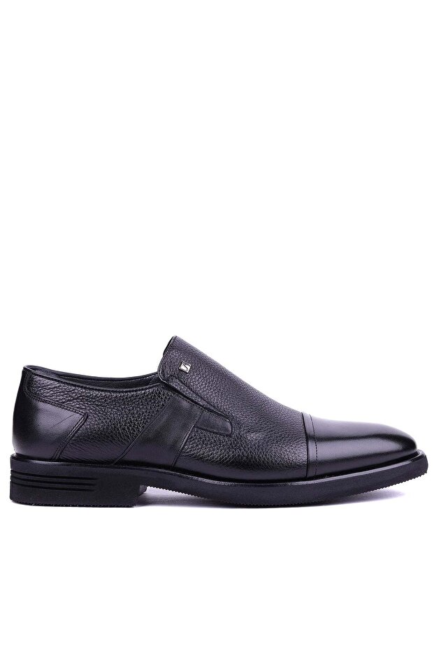 - Genuine Leather Black Color Casual Men's Shoes - 3257