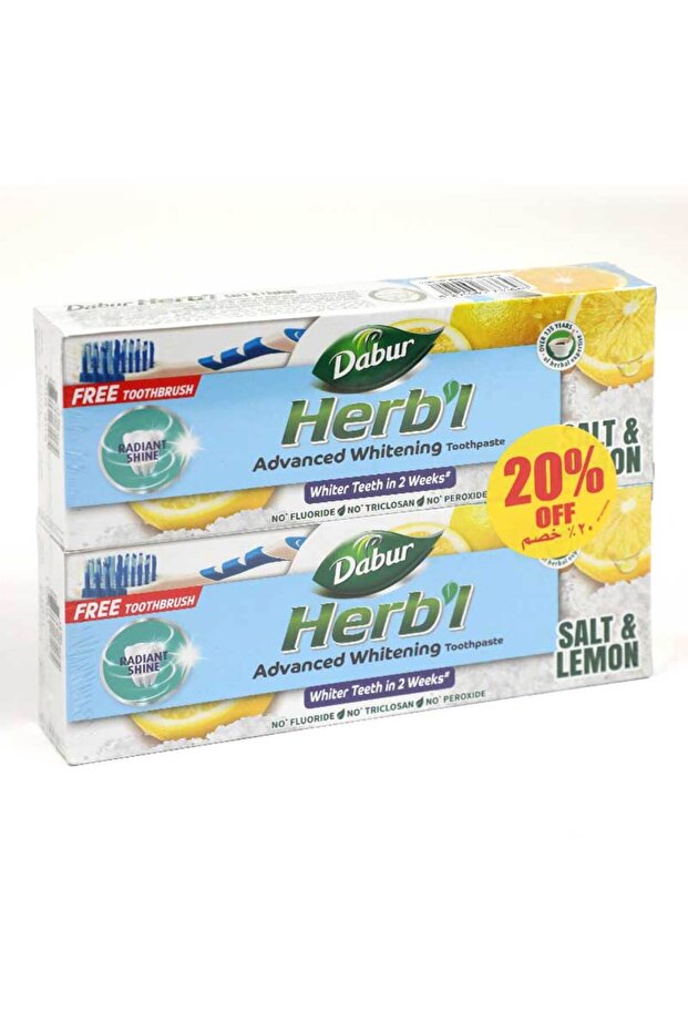 Herbal Whitening Protection Toothpaste Value Pack (+ Free Brush)
