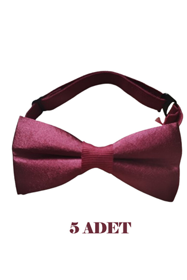 23 April Adjustable Elastic Children's Satin Bow Tie Set of 5 for Birthdays and Special Occasions