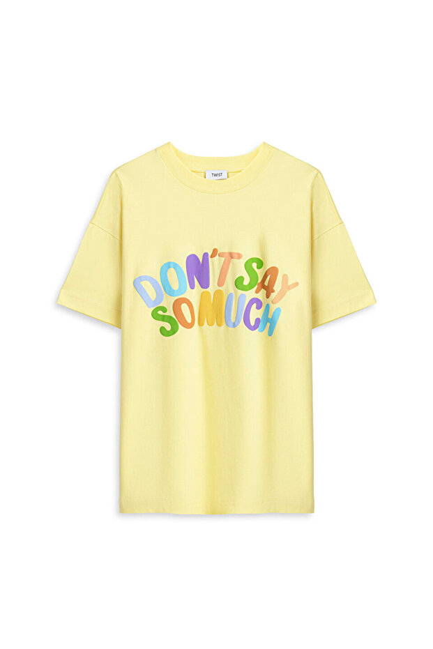 SLOGAN BASKILI TİŞÖRT - 3