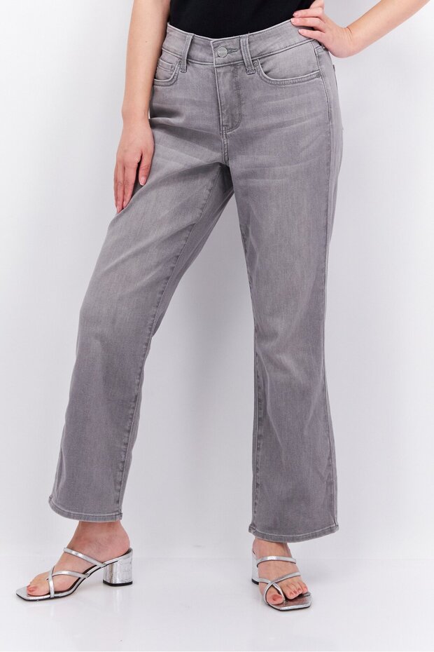 Women Regular Fit Washed Stretchable Jeans, Grey