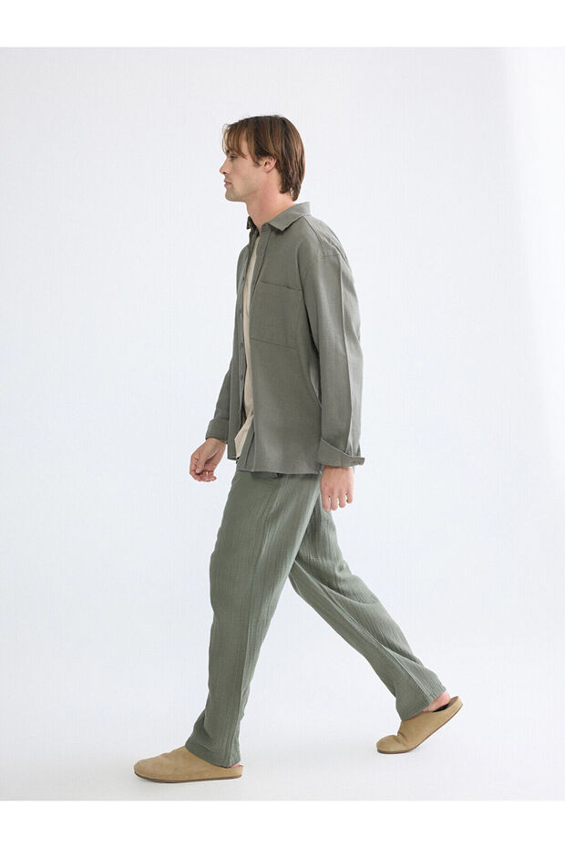 Seray New Season Loose Fit Men's Muslin Trousers