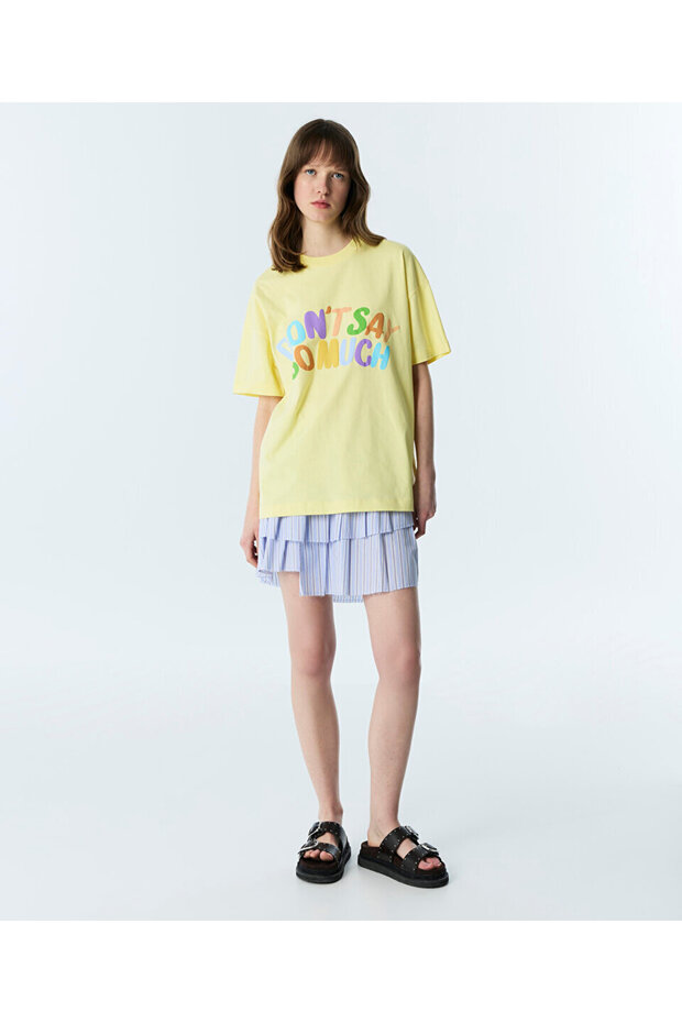 SLOGAN BASKILI TİŞÖRT - 2