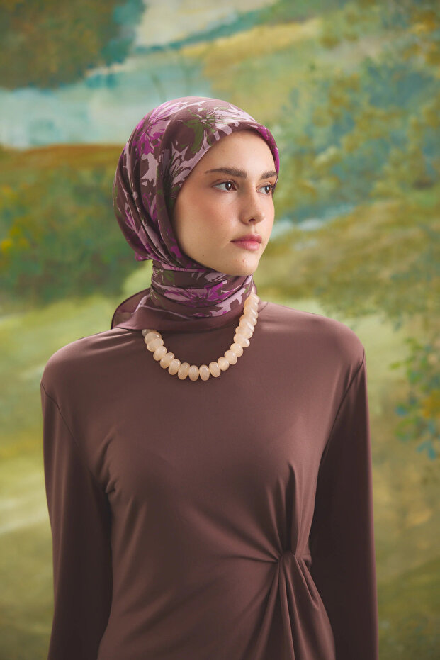 وشاح فيلون بنمط زهور