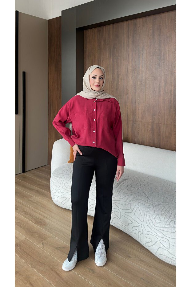 Slit Modal Pants - 2