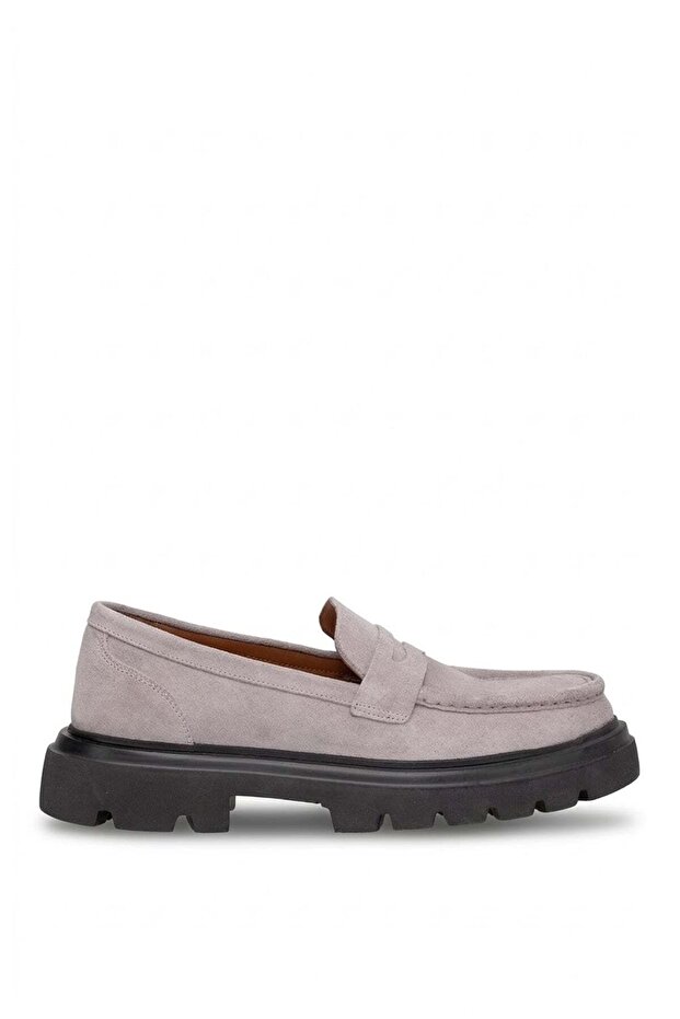 Elit Vra466S Men's Genuine Leather Casual Shoes Stone