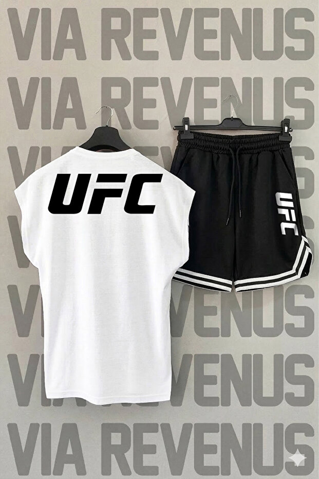 Printed Zero Sleeve Sports Tshirt and Shorts Sports Training Set