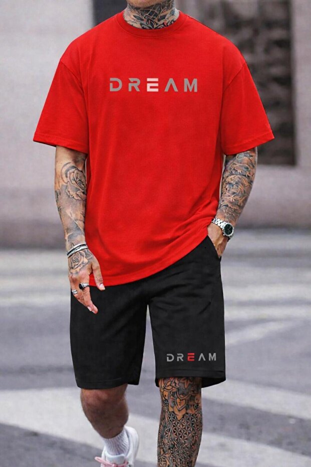 Men's Dream Printed Shorts T-Shirt Set