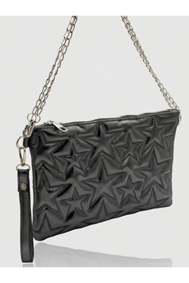 Star Embroidered Star Clutch Compatible with MacBook and Tablet Bag