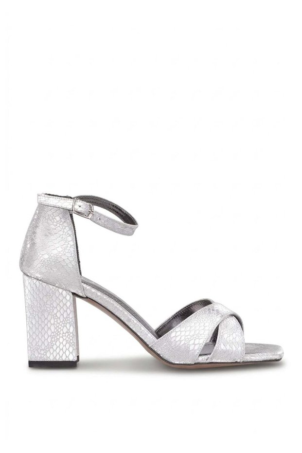 Elit Pm08 K50 Women's Classic Heeled Shoes Silver