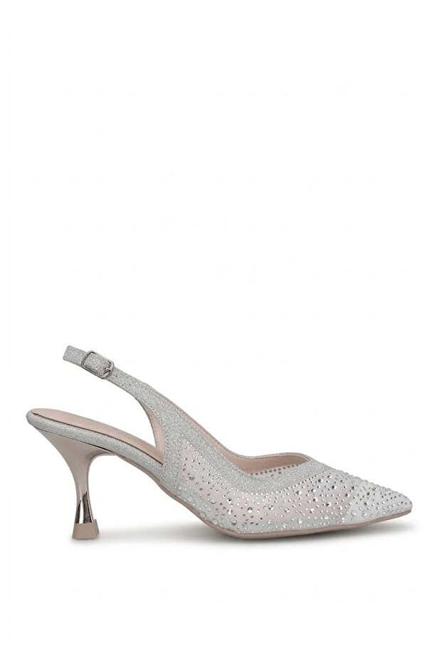 Elit Pm309 K227C Women's Classic Heeled Shoes Silver