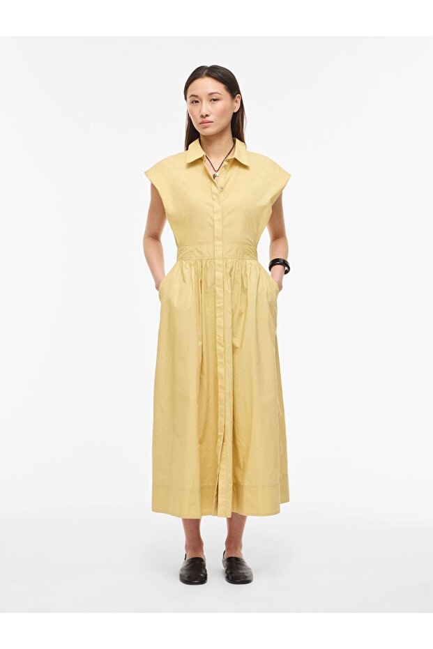 Rochie maxi cu mânecă scurtă - 1