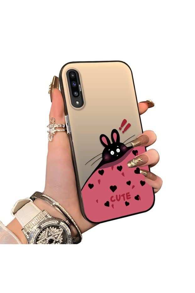 Samsung Galaxy A50/A50S/A30S Compatible Hard Back Cover Stretchy Beautiful Printed Case with Silicone Edges
