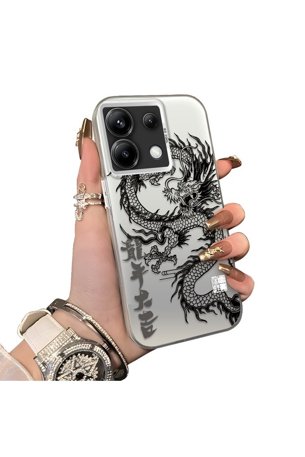 Xiaomi Redmi Note 13 Pro 5g Compatible Hard Acrylic Back Silicone Edge Lens Protection Case