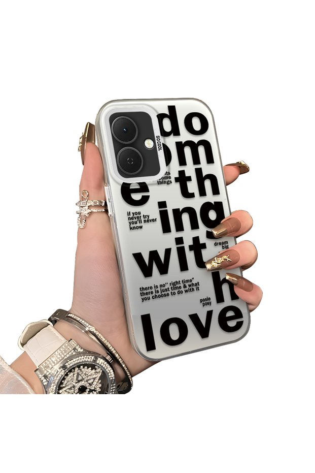 Tecno Spark Go 2(Km4) Compatible Hard Acrylic Back Silicone Edge Lens Protection Stylish Printing Case