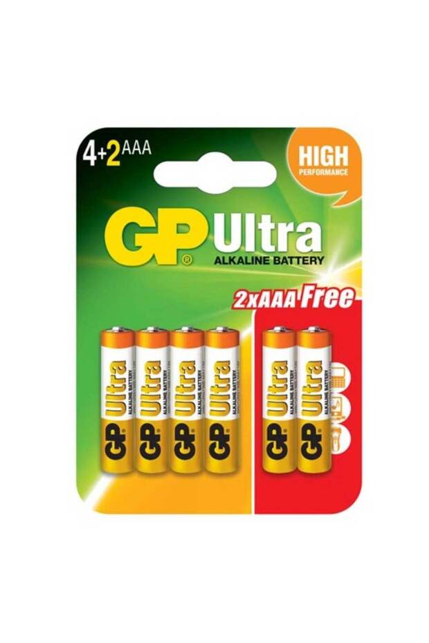 Ultra Alkaline High Performance Power AA Batteries (4+2 Free, 1.5V)