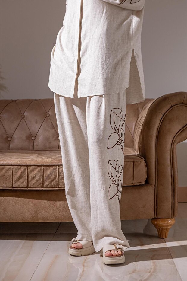 İP NAKIŞLI KETEN TAKIM - 6