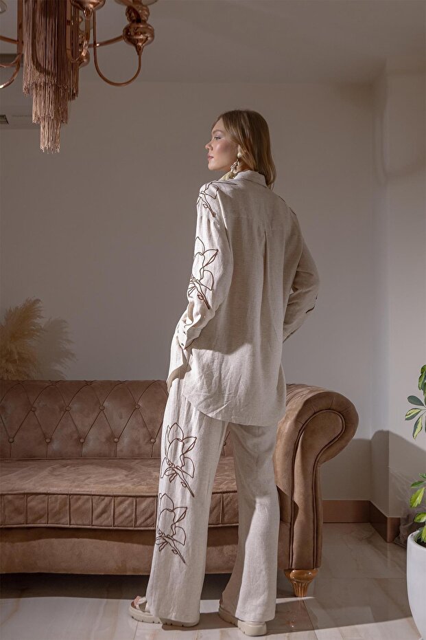 İP NAKIŞLI KETEN TAKIM - 3