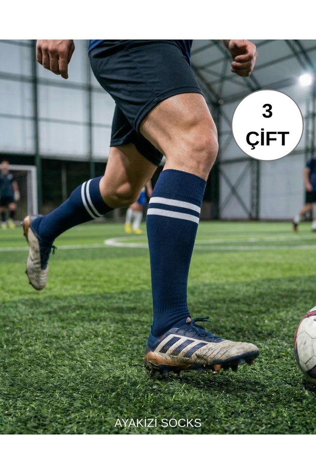 3 Pairs of Knee-Length Sports Socks
