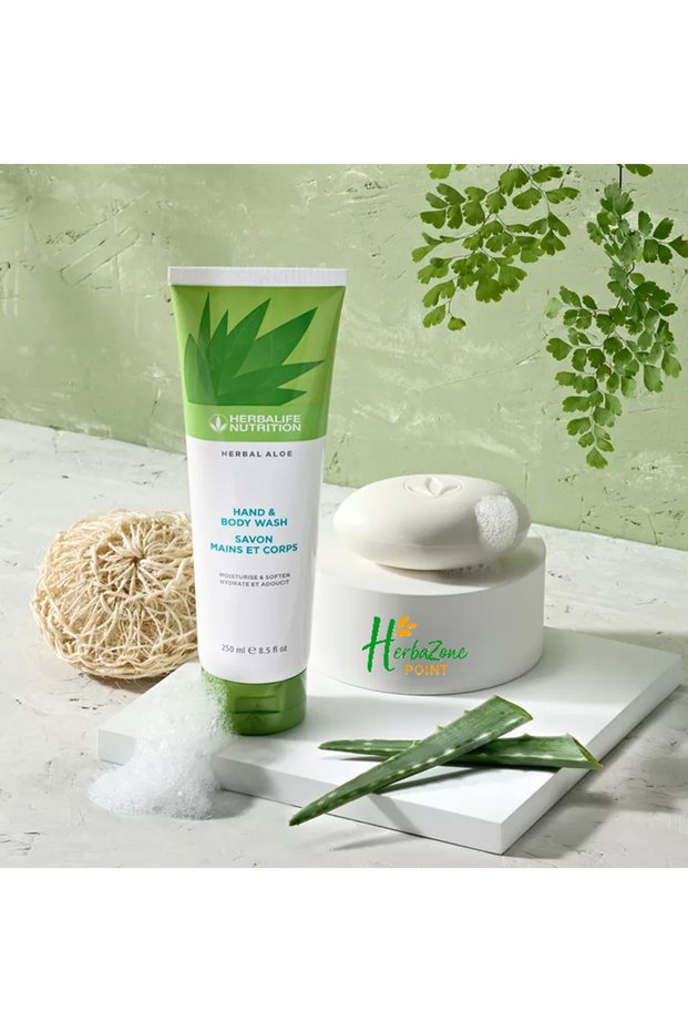 Herbal Aloe Hand & Body Shampoo – Moisturizing and Refreshing with Aloe Vera (250 ml)