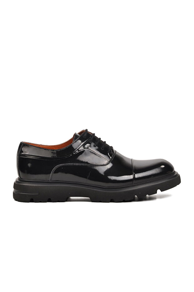 Black Patent Leather Genuine Leather Men's Classic Shoes