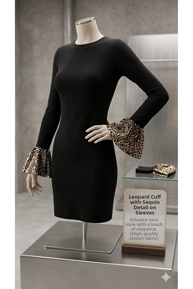 Leopard Sleeve Cuff Arm Warmer