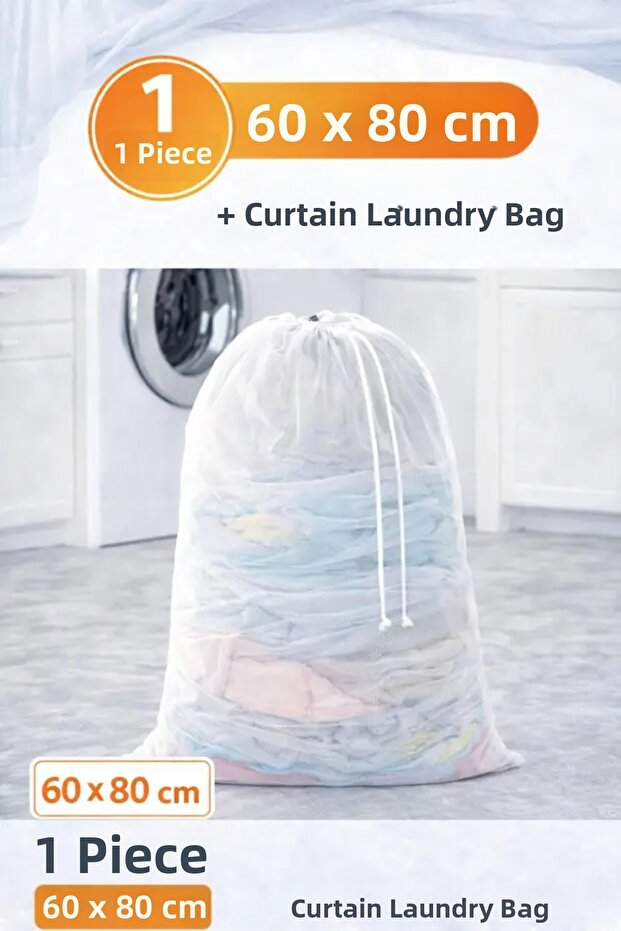 Luxury 60X80 cm Curtain and Laundry Net - 1 Piece (Battalboy)