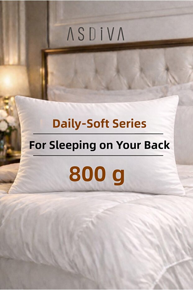 Daily-Soft Series 1St Class Fiber Filler 600/800/1000 Grams Optional Pillow 50X70 cm