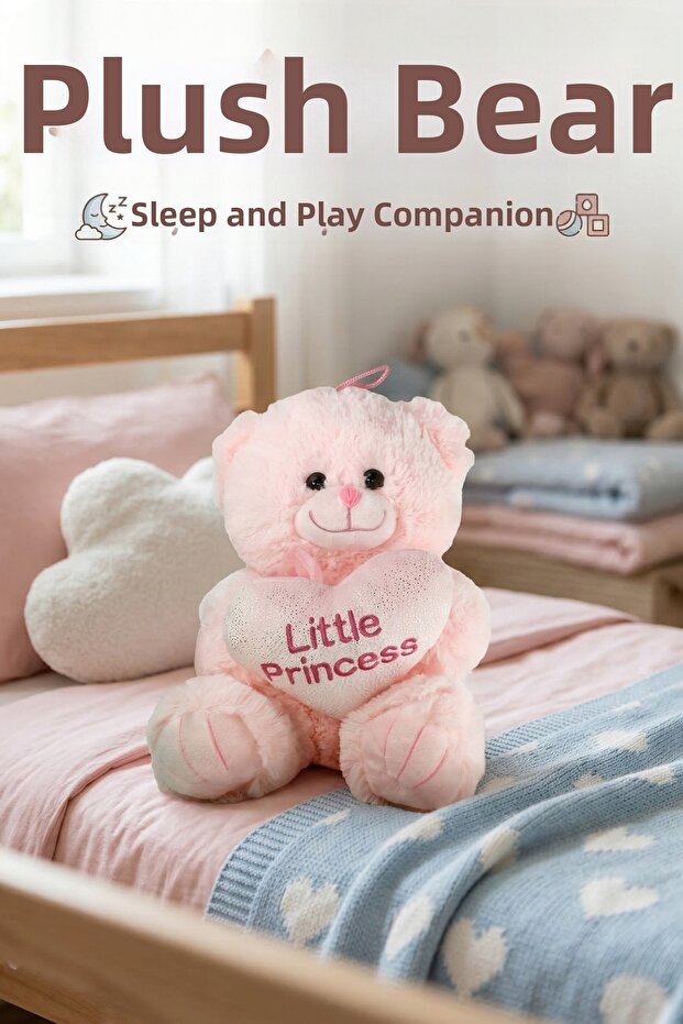 25 cm Plush Teddy Bear Little Princess & Prince Sleeping and Playmate
