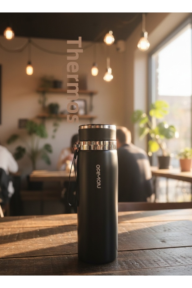 Tea Thermos with Filter 1000 ml Steel Thermos Herbal Tea Thermos