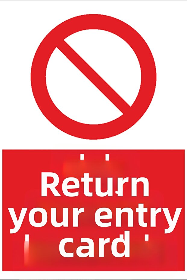 21X30 cm Composite Occupational Safety Warning Sign – Caution, Prohibition, and Prohibit Sign - Uyr1037