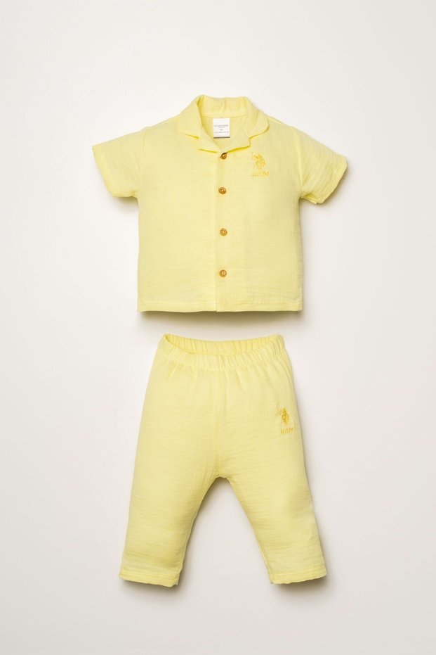 U.S. Polo Assn. Baby Girl Yellow Set
