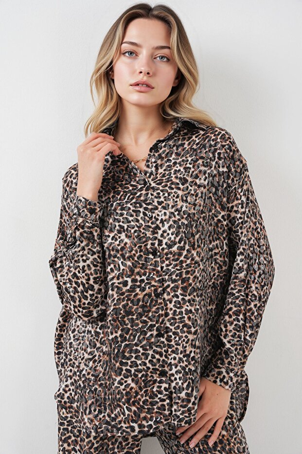 Set de două piese cu model leopard BDART - 2