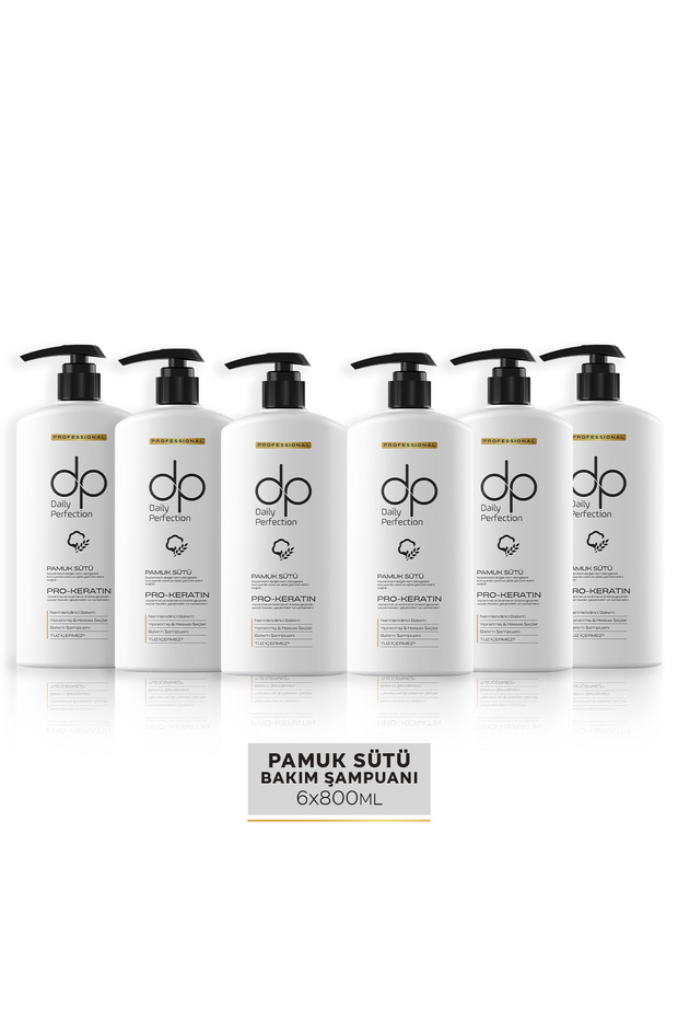 Shampoo Cotton Milk 800 ml X 6 Pieces