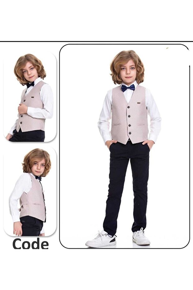 Boy 23 April 29 October 10 November Graduation Special Day Shirt and Bow Tie Suit