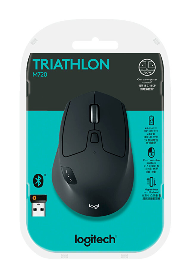 Mouse optic Bluetooth M720 Triathlon Negru - 1