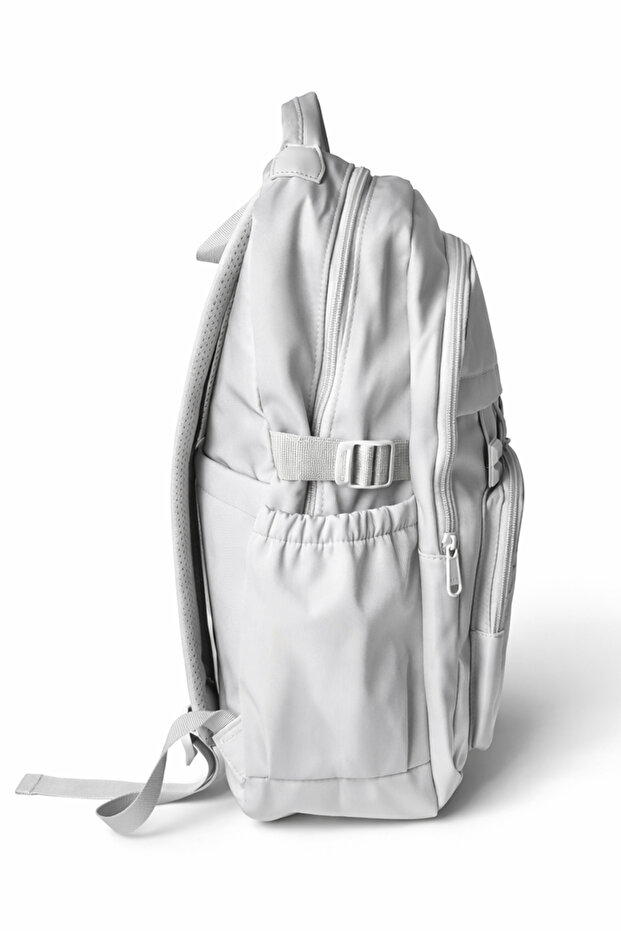 Gray 2 Compartment Pocket School Backpack - 3