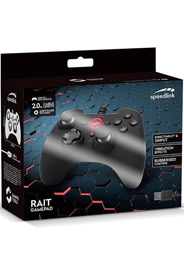 Rait Gamepad Rubber Wired - PC/PS3/Switch - 1