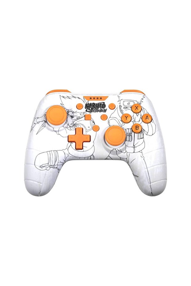 Controller, Konix, Naruto, Compatible with Nintendo, White/Orange - 4