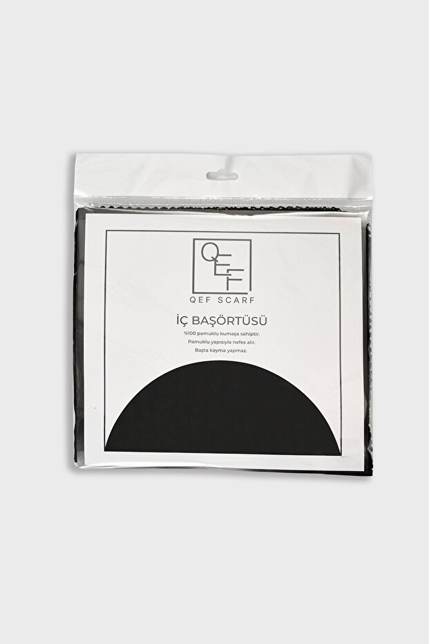 İç Başörtüsü Aksesuar Siyah - 5
